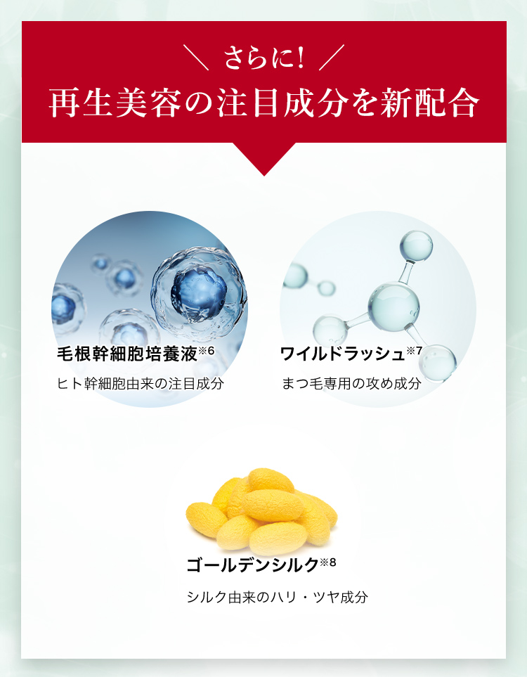 ＼ さらに! ／再生美容の注目成分を新配合