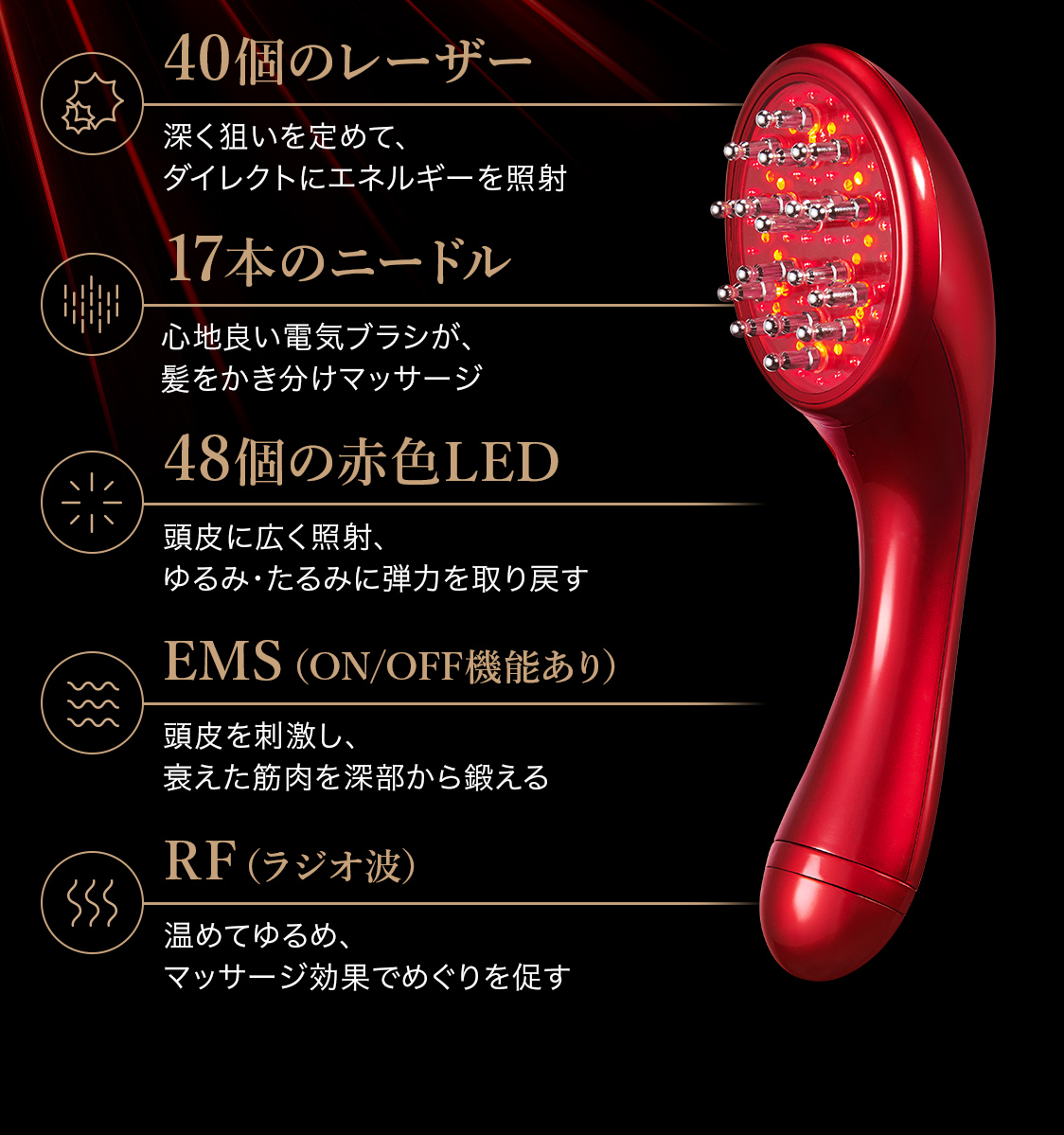 5つの施術級スペック