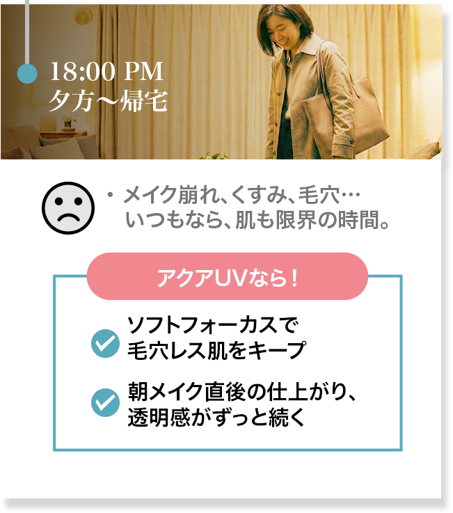 18:00 PM夕方〜帰宅