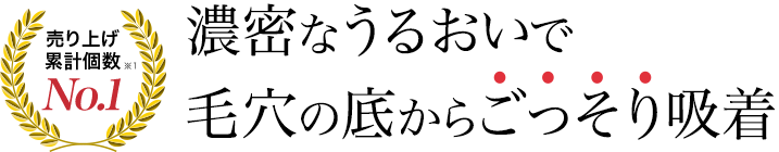 毛穴の底からごっそり吸着