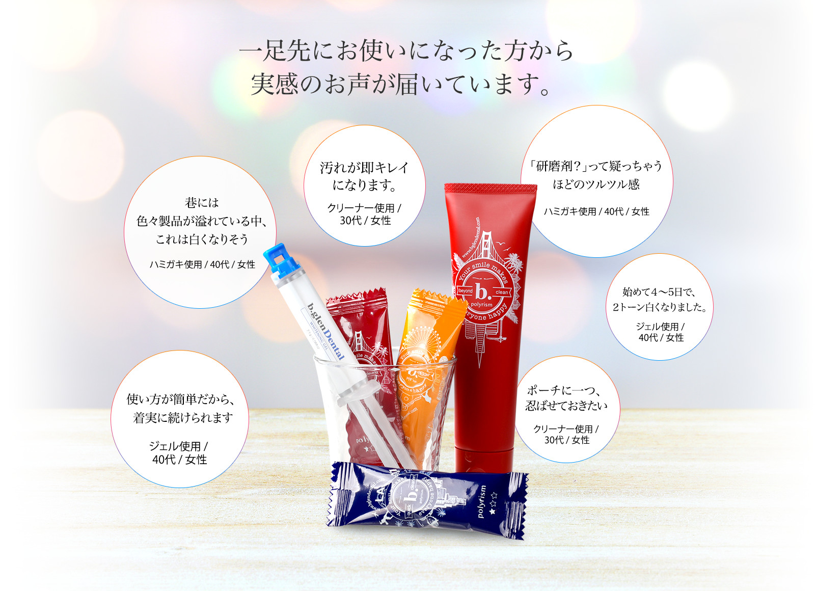 一足先にお使いになった方から実感のお声が届いています。