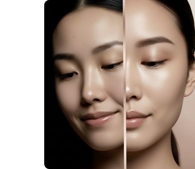 肌にのせた瞬間、とろりと濃密な感触。