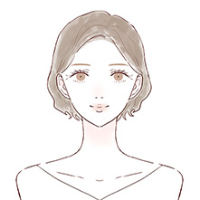 寂しかった目元印象が、ナチュラルメイクでもパッと明るくなった気がします。